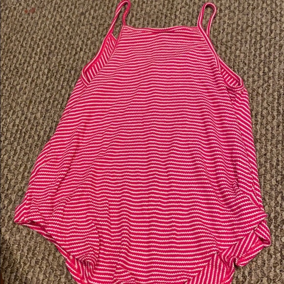 Spaghetti Strap-Pink and White Top - Picture 2 of 2